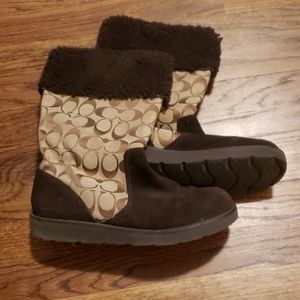 Coach brown boots